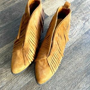 Adorable Fringe booties.  Never worn!